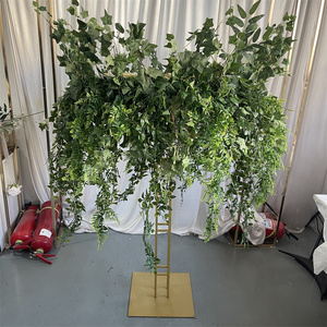 IFG 2025 forêt vert feuilles coureur et allée rangée pour mariage maison fête plafond suspendu décor - Product Image 1