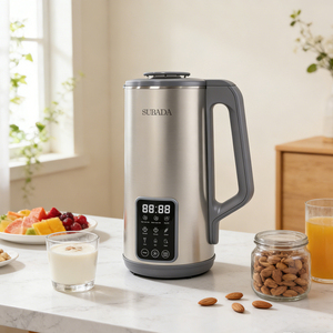 Máquina multifunción para hacer leche de almendras de 1,2 L sin filtro, máquina de granos de pasta de almendras, licuadora de acero inoxidable, procesador de alimentos eléctrico - Product Image 1