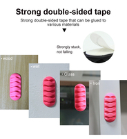 Topk — enrouleur de câble de bureau multifonctionnel, support à Clip, pour la gestion des fils, en Silicone, USB, 10 en 1