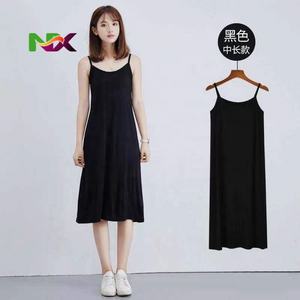 <span class=keywords><strong>Robe</strong></span> longue en modal pour femmes, bretelles spaghetti, jupe-veste, longueur de 90 à 120 cm, sous-<span class=keywords><strong>robe</strong></span>, camisoles, slips, <span class=keywords><strong>jupon</strong></span> intérieur - Product Image 4