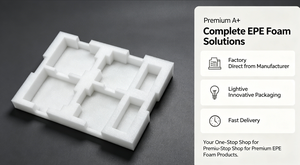 Foam Protective Packaging <b>Insert</b> EPS <b>Cushioning</b> Material White Square Grid Design - Product Image 5