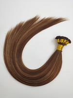 Extensions de cheveux russes bruns vierges Remy Premium 100% Micro trame attachée à la main dans la trame invisible à Double tirage de style Yaki