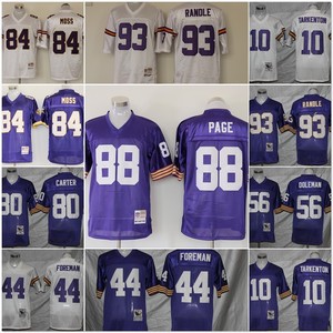 Maillot de football Vikings 88 Page Purple Mesh, uniforme rétro pour hommes, tailles S M L XL XXL XXXL - Product Image 5