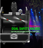 Cañón de Confeti Eléctrico SF-CC12 de 25W, Cañón de Confeti de Papel con Control DMX512/Remoto, Construcción de Acero para Escenarios de Festivales Musicales
