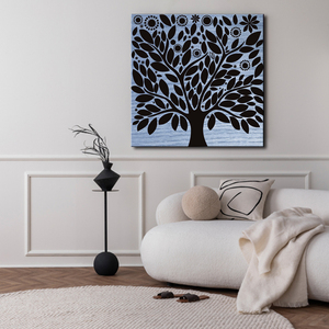 Caligrafía Árabe Islámica, Pintura en Lienzo de Acuarela con Paisaje de Subhan Allah, Decoración de Pared Islámica Contemporánea - Product Image 4