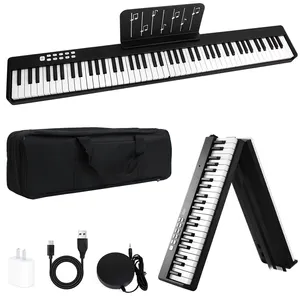 Music instrument digital piano folding portable electronic piano 88 keys keyboard