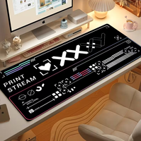 Ce tapis de souris extra-large présente un design géométrique futuriste, surface lisse et confortable, idéal pour les utilisateurs de PC.