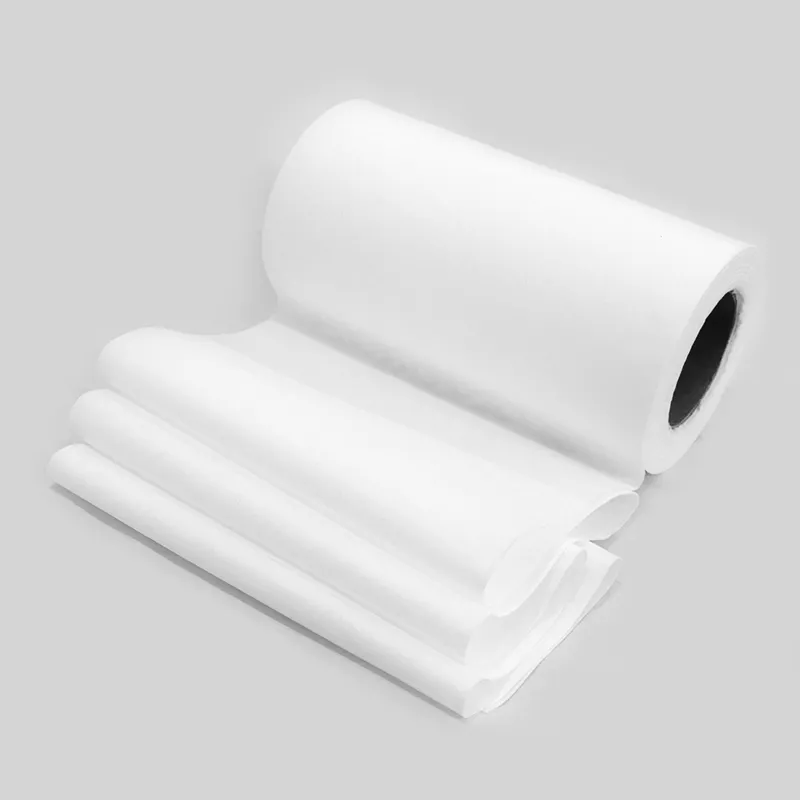 Tela no tejida biodegradable 100% de algodón Spunlace para toallitas húmedas/toallas suaves desechables/almohadillas de algodón