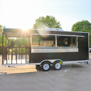 ร้านอาหารคอนเทนเนอร์ ฮอนลู่ บาร์ ฟาสต์ฟู้ด พิซซ่า รถพ่วงเคลื่อนที่ คอนเทนเนอร์ครัวเชิงพาณิชย์ขนาด 20 ฟุต 40 ฟุต สำหรับขาย - Product Image 3