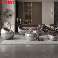 Chaise de designer vintage en cuir et aluminium U-Best Spitfire, chaise d'aviation, Cadeira, Chaises, Silla, Sillones, Stuhl, Stoel, salon