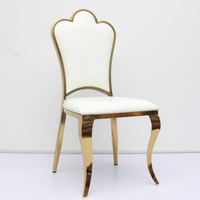 Chaises d'événement modernes en métal confortables, vente en gros, nouvelle collection 2026, directement de l'usine chinoise, tables et chaises de mariage de luxe dorées pour événements.