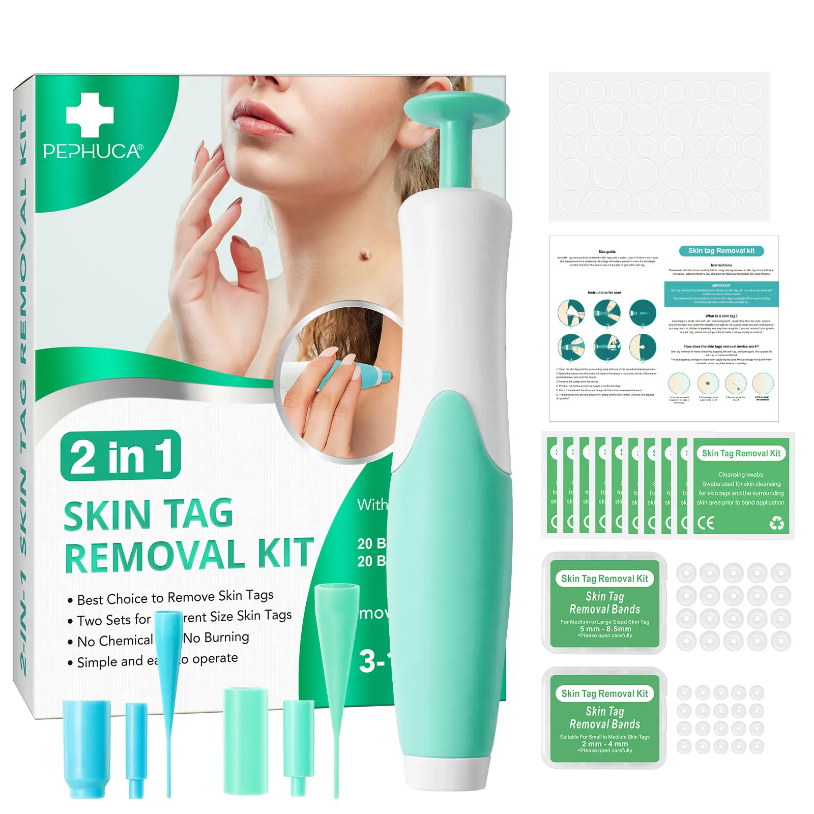 Pephuca Skin Tag Verwijderaar Wrat Dot Dark Spot Mole Tattoo Verwijderaar Pen Mole Remover Pen