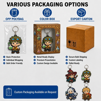 Porte-clés personnalisés en PVC 2D pour garçons, vente en gros directe d'usine, OEM, pour cadeaux et événements promotionnels