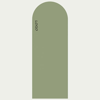 Nouvelle Capsule deux extrémités rondes Pu Yoga Mate caoutchouc naturel, extra Long personnalisé forme de marque ovale arqué courbe tapis de Yoga