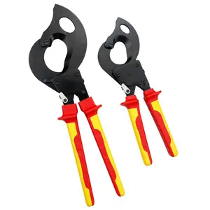 Insulated Cutters Aluminum Copper Ratchet Ratcheting Cable Cutter