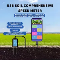Capteur de sol agricole USB intégré pour la mesure de la température, de l'humidité, de l'EC, du NPK et du pH - Chine