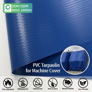 Lona de PVC Laminado <span class=keywords><strong>para</strong></span> Cubrir Maquinaria en Exteriores, 800GSM, Tela de Vinilo 1000D <span class=keywords><strong>para</strong></span> Cubiertas de Maquinaria - Product Image 2