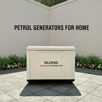 Générateurs à essence SLONG BRAND super silencieux 8KW 4 temps refroidis par air, démarrage automatique, réservoir de carburant de 25L, 50/60Hz pour l'alimentation d'urgence à domicile