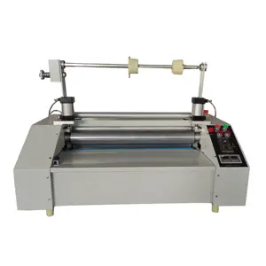 Pneumatic 24 inch desktop glossy roller hot laminator for photo and printed product