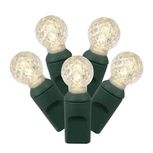 暖白色16FT 50 Ct灯LED圣诞灯组G15浆果灯泡，用于室外室内装饰