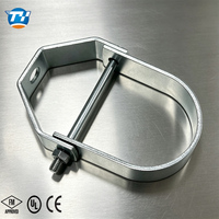 Support de tuyau d'arrosage industriel UTT30, type clé à poire, pré-galvanisé à chaud, pour tuyauterie nue de 1 à 10 pouces