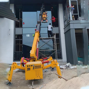 Điều khiển từ xa 3 tấn 5 tấn 8 tấn Mini Crawler Spider Glass nâng 10m đến 22m Telescopic <span class=keywords><strong>Boom</strong></span> Spider <span class=keywords><strong>Crane</strong></span> để bán - Product Image 2