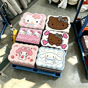 Printed Sanrio Character <strong>Rug</strong> Custom Shaped Anti-slip Absorbent Bath Mat Plush <strong>Kitty</strong> Bathroom <strong>Rug</strong> Soft Washable Anime Area <strong>Rug</strong> - Product Image 1