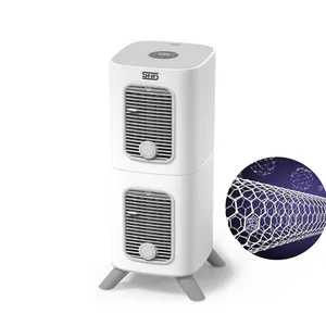 Whole sale 2023 aromatherapy air purifier nanomaterial filter fan function air purifier uv