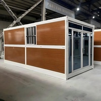 Maisons conteneurs modernes en panneaux sandwich préfabriqués, durables, résistantes au feu, écologiques, design capsule pour usage villa/bureau