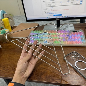 Modern Stainless Steel Triangle Drain <b>Rack</b> <b>Kitchen</b> Sink <b>Rack</b> for Hotel Use Wall-Mounted Eco-Friendly Dishwashing Supplies - Product Image 3