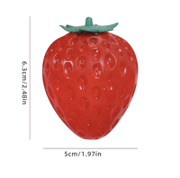 Jouet tendance extensible en forme de fraise, souple, à tirer et à presser, anti-stress, sensoriel, fantaisie, pour enfants, idéal pour les fêtes