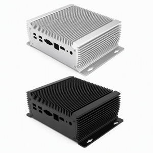 Boîtier Mini PC en Aluminium, Surface Anodisée, Extrusion CNC, Châssis ITX Mince, Noir Argent, Boîtier Industriel pour Projets Électroniques - Product Image 1