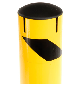 Ağır Hizmet Tipi Çelik Güvenlik Delineği, Zincir Yuvaları ve Çıkarılabilir Üst Kapaklı Otopark Bariyeri 5.5"D <span class=keywords><strong>X</strong></span> 24"H - Product Image 2