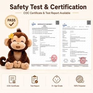 Produttore di Giocattoli in Peluche Personalizzati OEM ODM, Pupazzo di <span class=keywords><strong>Scimmia</strong></span> Morbido in Peluche da <span class=keywords><strong>Disegno</strong></span> Artistico, Regalo per Bambini - Product Image 5