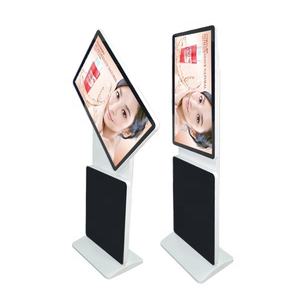 Poster digitale LCD da pavimento Business tutto Display per interni in uno con Touch Monitor schermo girevole Digital Signage nero - Product Image 1