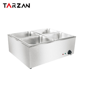 Calentador eléctrico de alimentos comercial de acero inoxidable Bain Marie <span class=keywords><strong>Buffet</strong></span>, mesa de vapor para catering y restaurantes - Product Image 3