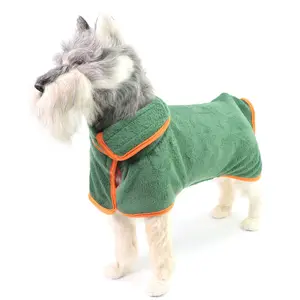 Khăn Mới Siêu Thấm Khô Nhanh Microfiber Chenille Dog Robe Khăn Khô Áo Khoác