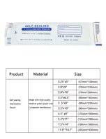 Sac de stérilisateur d'autoclave dentaire professionnel pochette auto-scellante fabriquée en usine pour équipement de thérapie orale prix ultra bas