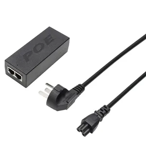 Inyector Gigabit POE IEEE802.3af/AT Adaptador de inyección de energía para exteriores 24W Power Over Ethernet Inyector POE para cámaras IP