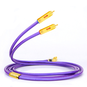 Cable RCA OFC de 75 ohmios Chapado en plata de primera calidad-Grado audiófilo para DAC, transporte de <span class=keywords><strong>CD</strong></span> y amplificadores de tubo (OCC + blindado, bajo ruido) - Product Image 2