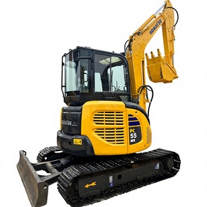 Mini-excavatrice sur chenilles d'occasion Komatsu PC55 de 5 tonnes du Japon, modèle PC55MR, avec certification EPA - Product Image 1