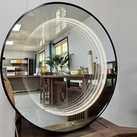 Miroir LED intelligent rectangulaire moderne anti-buée à fixation murale pour salle de bain avec affichage de l'heure et capteur tactile – Offre Spéciale