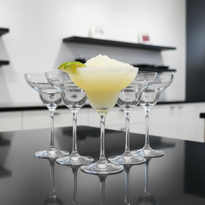 Juego de 6 <span class=keywords><strong>Copas</strong></span> Margarita Clásicas Art Deco C <span class=keywords><strong>Krosno</strong></span>, 9.1 oz, Plástico, Aptas para Lavavajillas, Colección Mixology, Postres Congelados - Product Image 1