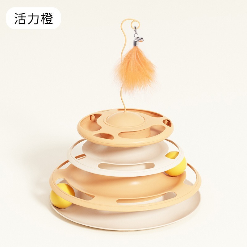 [Spinner distributeur de nourriture en forme d'OVNI] Orange vif