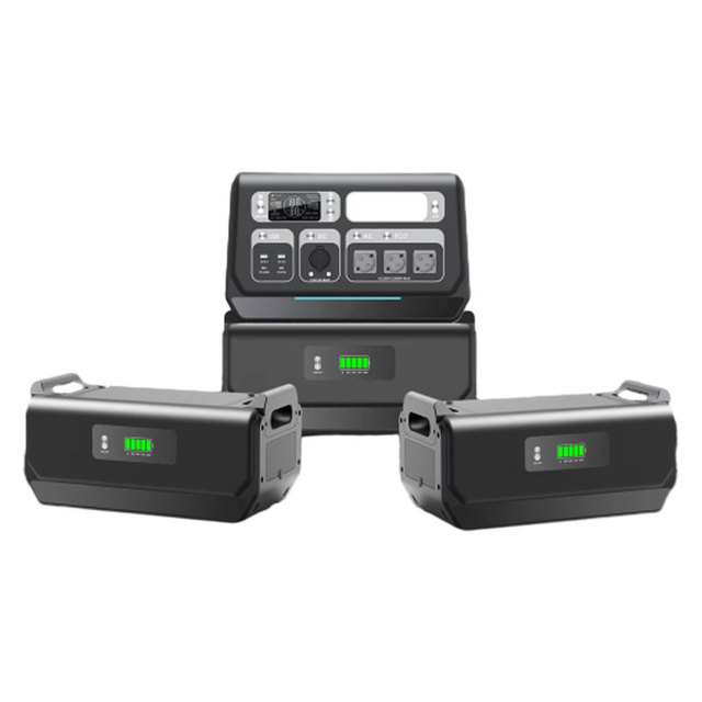 2048WH LifePo4 Battery Outdoor Emergency Use Home Power Backup with Generator Panels Solar Generator Portable Power Station