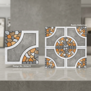 Meilleur prix Porcelaine émaillée antidérapante Carreaux de sol robustes pour l'extérieur 40x40cm 30x30cm 16x16 Céramique Sel et Poivre Design - Product Image 6