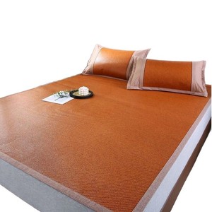 Ensemble de tapis de lit rafraîchissant en rotin pour l'été avec housse de matelas rafraîchissante lavable assortie pour lit King, Queen ou simple - Product Image 1