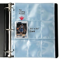 Fundas Protectoras para Tarjetas Ultra Transparentes de Primera Calidad con 9 Bolsillos, Páginas de Carga Superior, Ideales para Tarjetas Coleccionables TCG de Tamaño Estándar