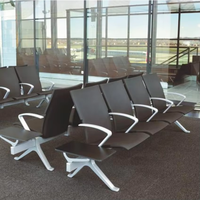 Chaise de salle d'attente d'hôpital en gros d'usine, siège public, banc de salon d'aéroport, chaise de réception
