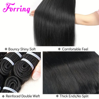 Envío Rápido en 24 Horas, Cabello Camboyano Virgen al Por Mayor, Cabello Peruano Liso con Cutícula Alineada, Extensiones de Cabello Natural en Paquetes